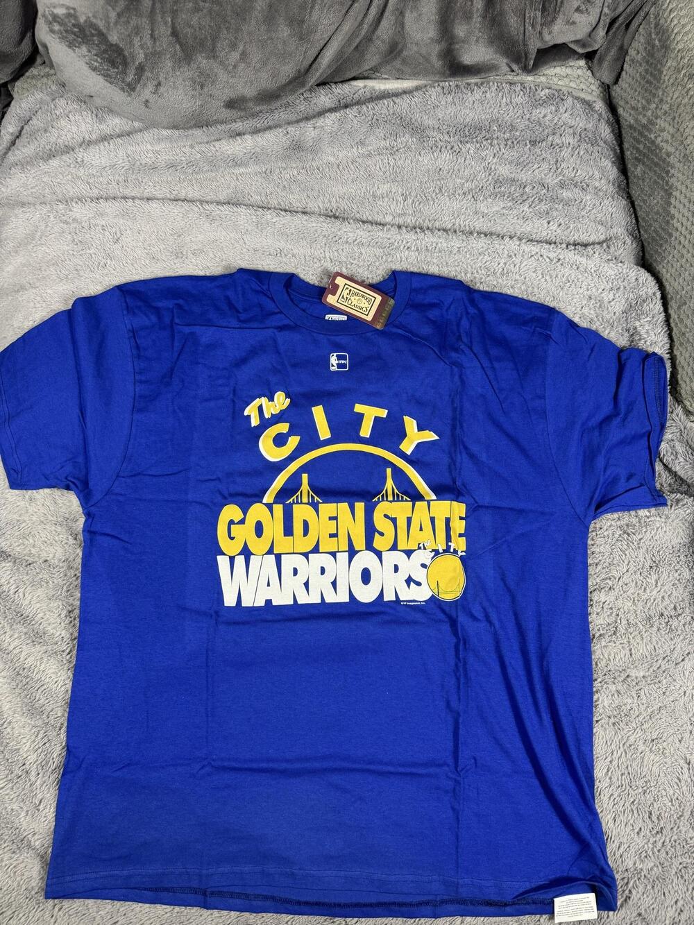 Golden State Warriors Shirt Mens 2XL Blue NBA Basketball Majestic The City Tee